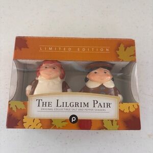 The Lilgrim Pair Collectible Salt and Pepper Shakers - Brown and Cream